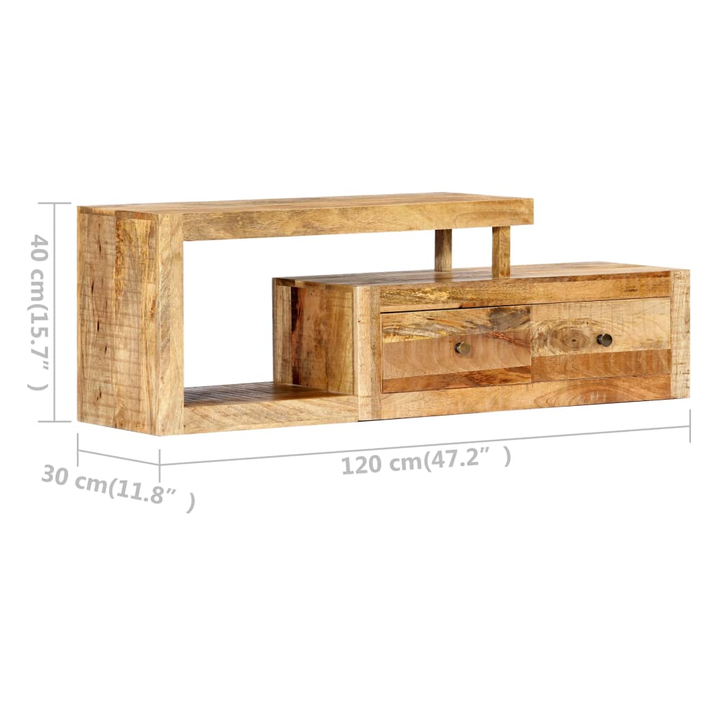 vidaXL TV Stand TV Unit Sideboard Home TV Console Media Unit Solid Mango Wood