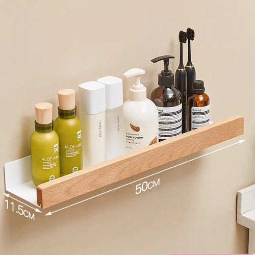 Bathroom Rack Wall-mounted Shower Room Toilet Nordic style Shelf