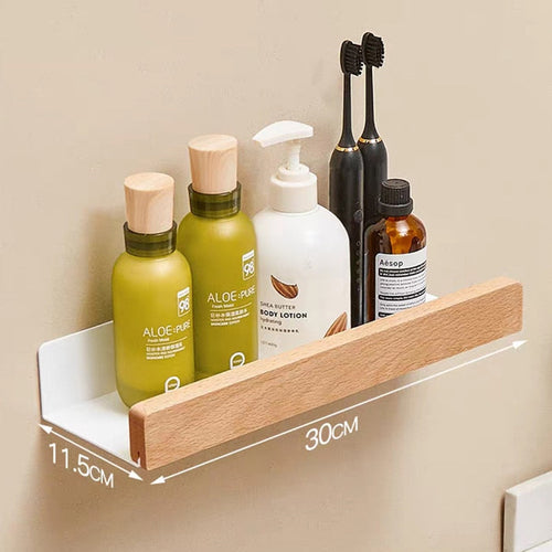 Bathroom Rack Wall-mounted Shower Room Toilet Nordic style Shelf