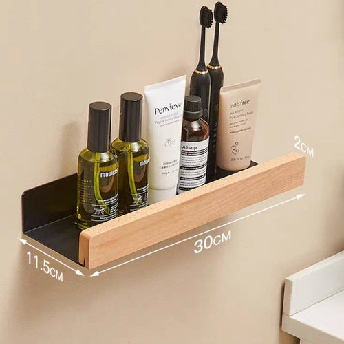 Bathroom Rack Wall-mounted Shower Room Toilet Nordic style Shelf