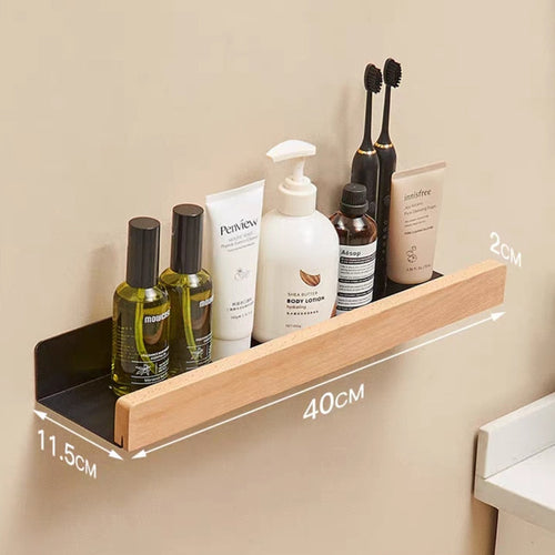 Bathroom Rack Wall-mounted Shower Room Toilet Nordic style Shelf