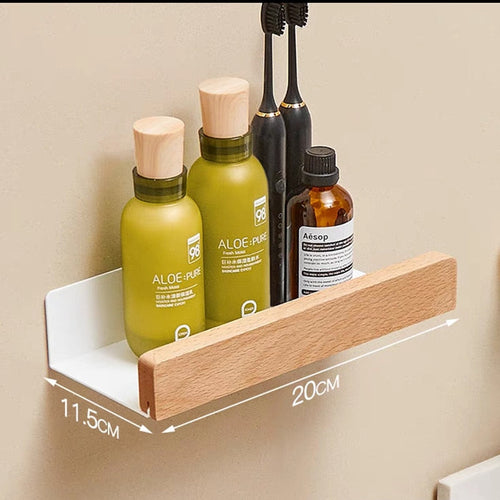 Bathroom Rack Wall-mounted Shower Room Toilet Nordic style Shelf
