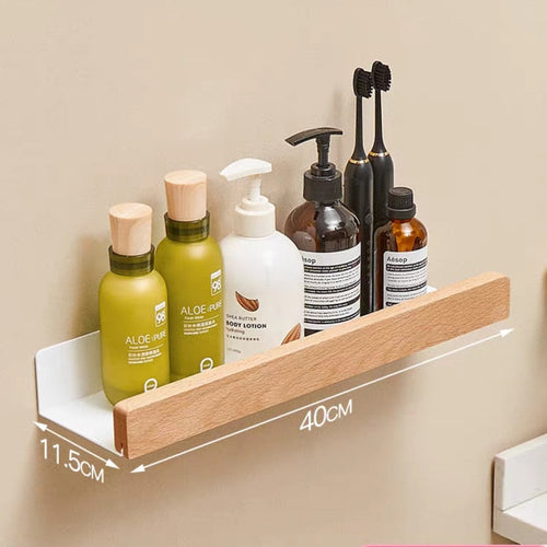 Bathroom Rack Wall-mounted Shower Room Toilet Nordic style Shelf