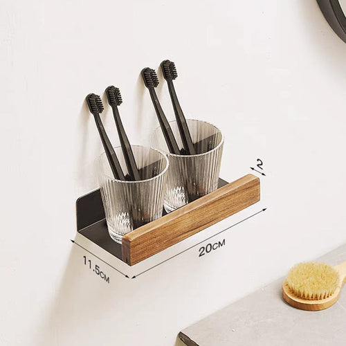 Bathroom Rack Wall-mounted Shower Room Toilet Nordic style Shelf