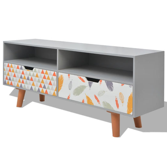 vidaXL TV Stand MDF Sideboard Entertainment Center HiFi Plasma Media Unit
