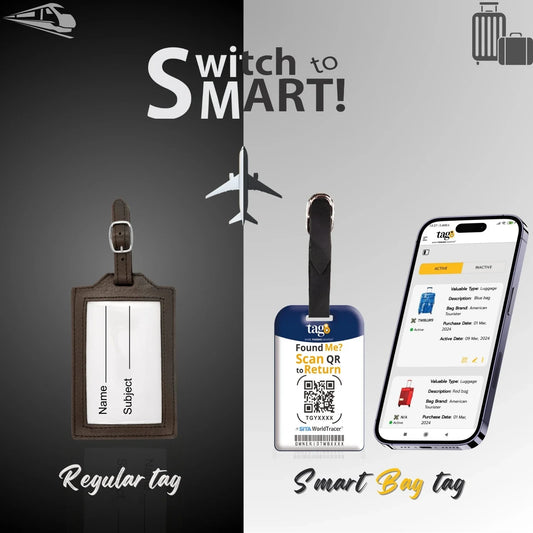 Smart Bag Security Tag -  Finland  Flag [Pack 2]